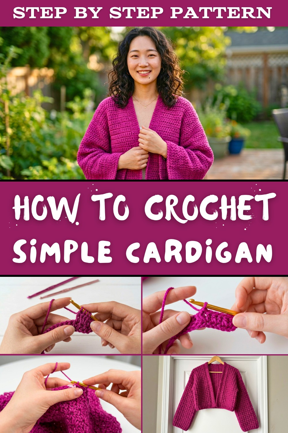 simple crochet cardigan 1