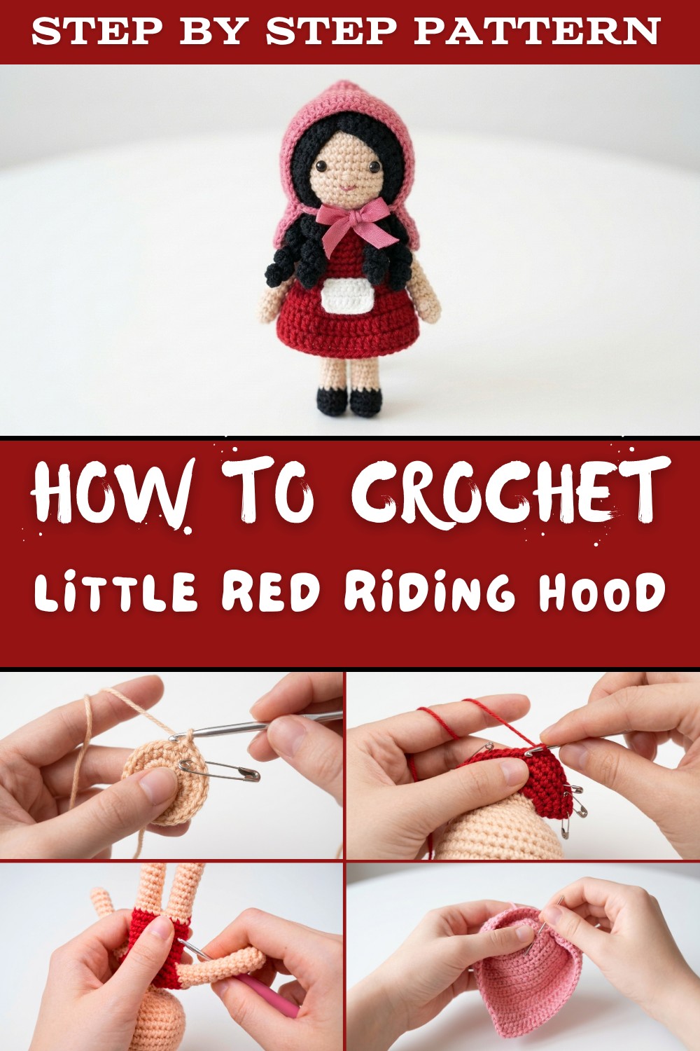 AMIGURUMI LITTLE RED RIDING HOOD 1