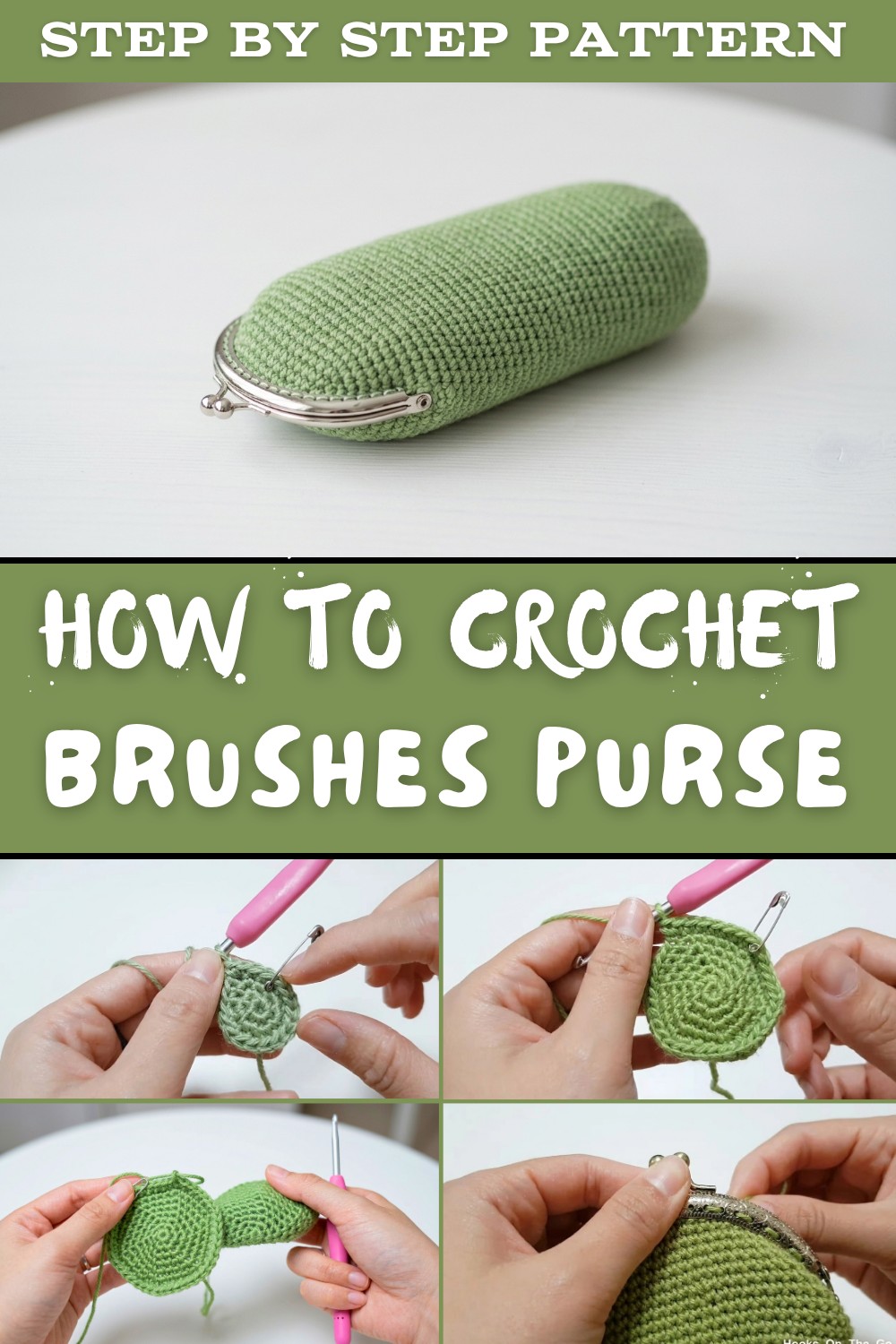 CROCHET MAKEUP BRUSHES PURSE 1