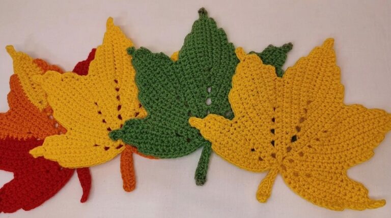 Crochet Autumn Leaf Tutorial 2