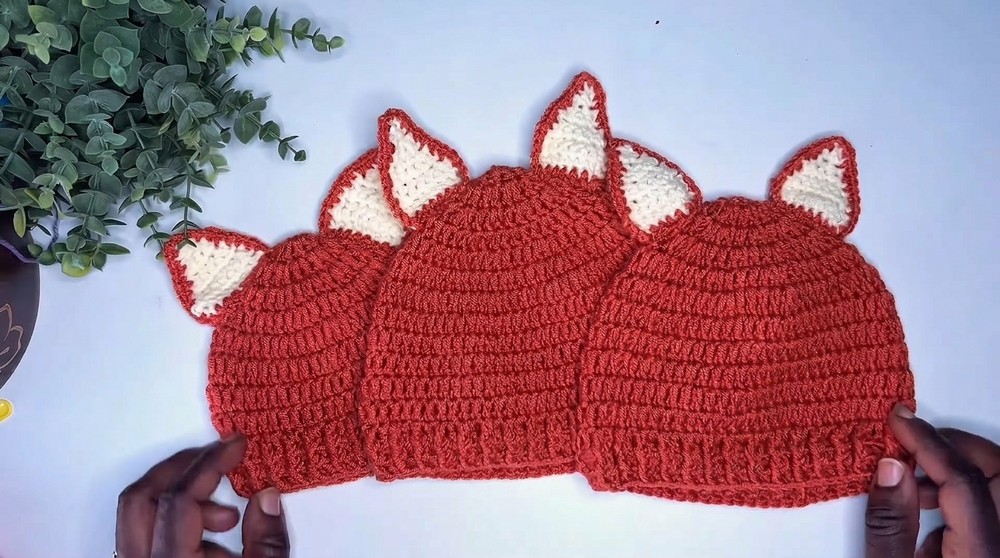 Crochet Baby Fox Hat Pattern 2