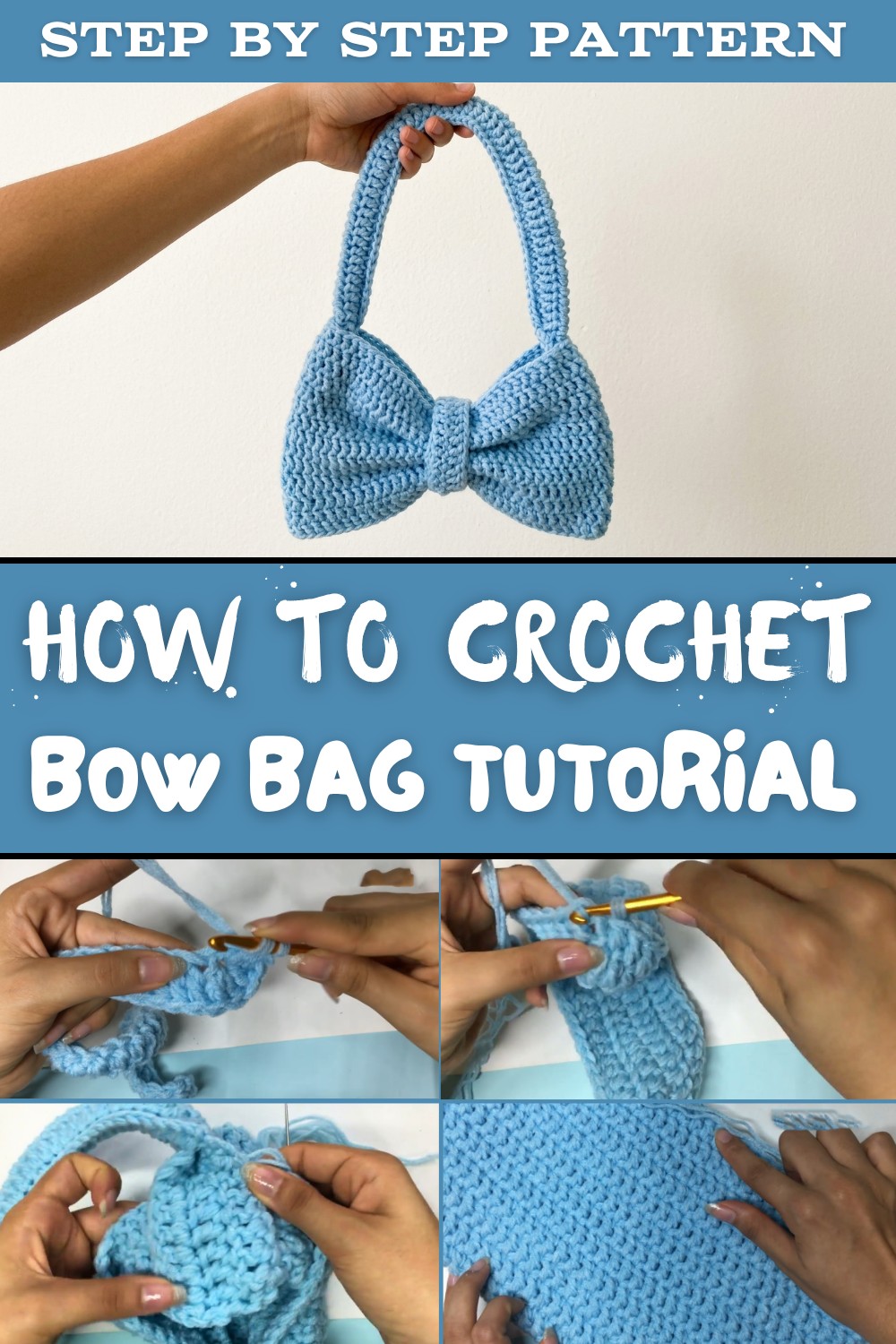 Crochet Bow Bag Tutorial