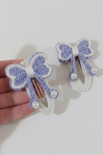 Crochet Butterfly Hair Clip Pattern 10