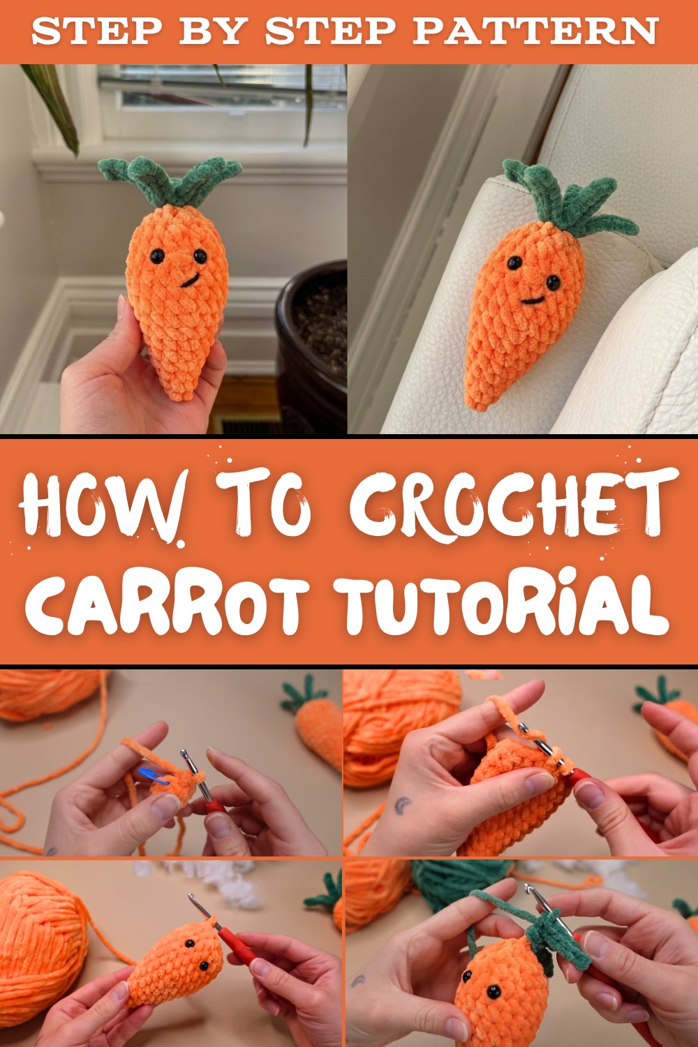Crochet Carrot Tutorial