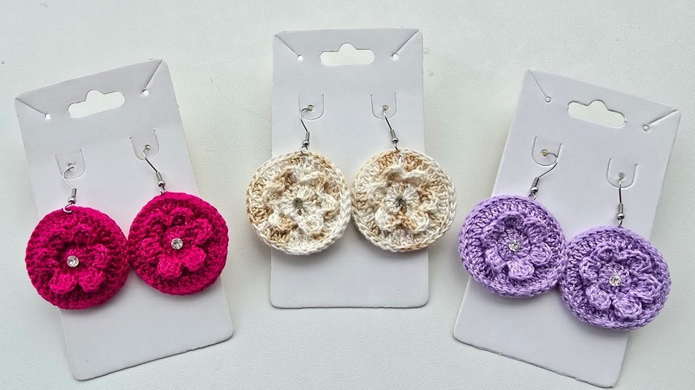 Crochet Earrings Pattern 2