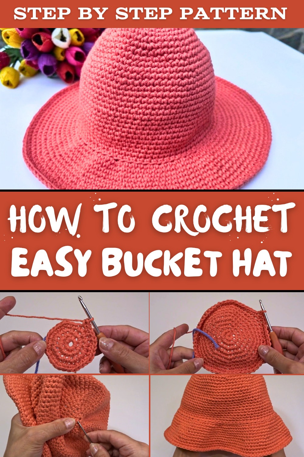 Crochet Easy Bucket Hat Pattern