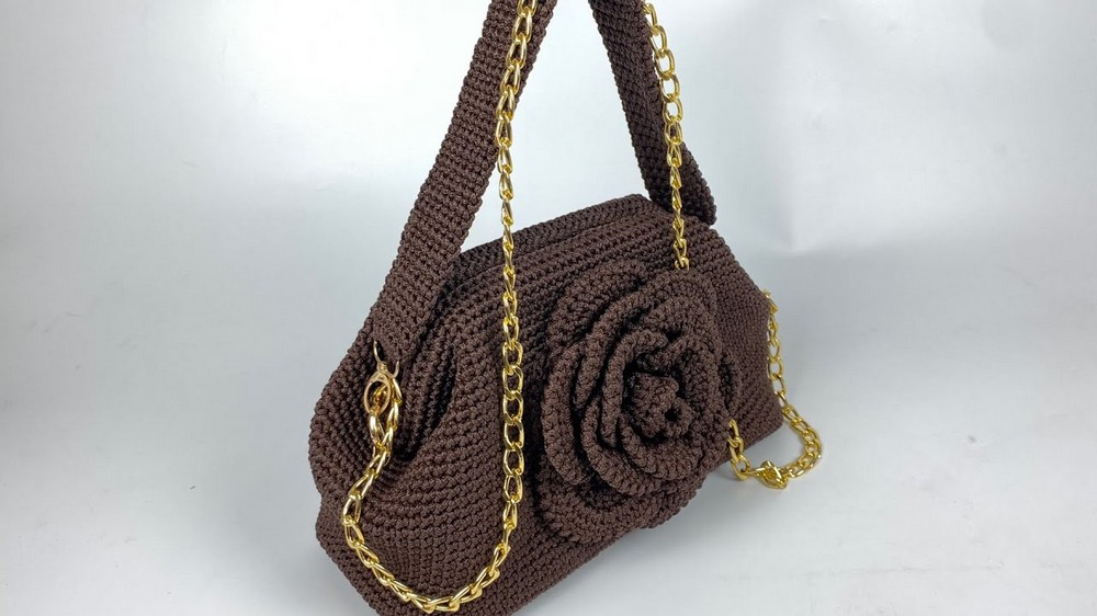 Crochet Flower Bag Pattern 3