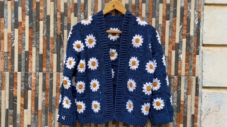 Crochet Granny Square Cardigan 2