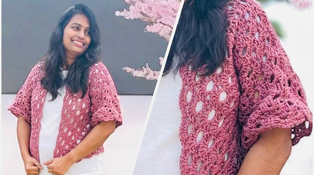 Crochet Granny Square Cardigan Pattern 2