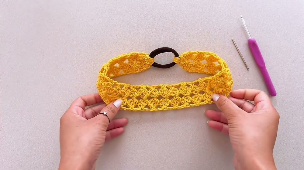 Crochet Headband For Summer Pattern 9