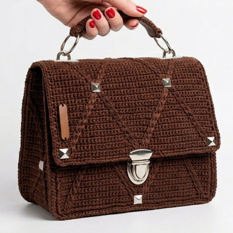 Crochet How To Make Valentino Crochet Bag 8