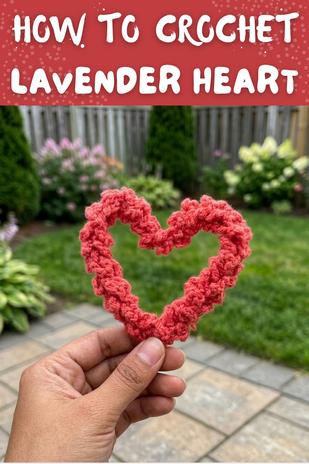 Crochet Lavender Heart Tutorial For Beginners 7