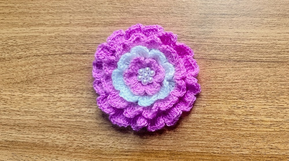 Crochet Marigold Flower Tutorial 2