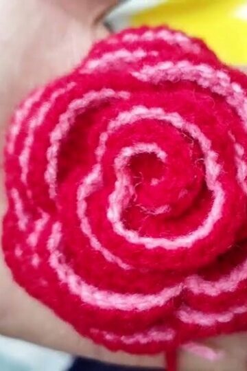 Crochet Rose Flower Tutorial 3