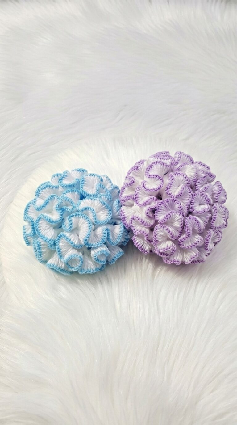 Crochet Ruffled Bath Sponge Pattern 4