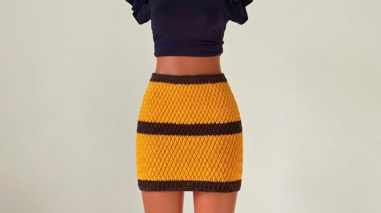 Crochet Straight Skirt Pattern 3
