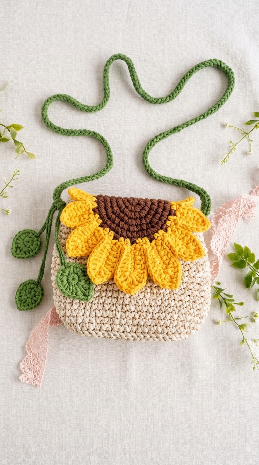 Crochet Sunflower Bag Tutorial 12
