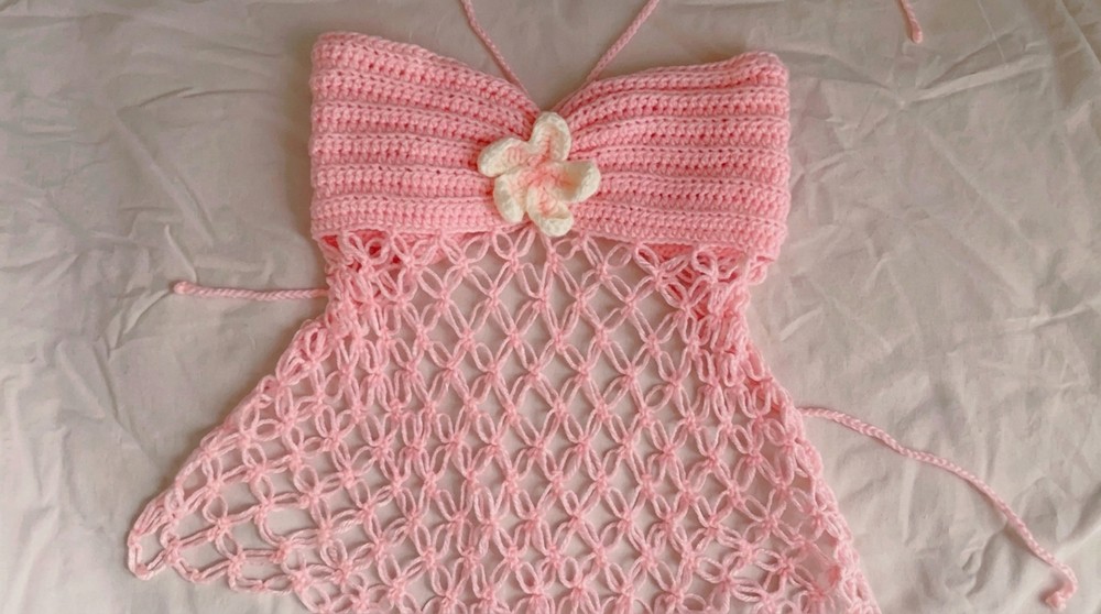 Crochet Top With Flower Pattern 2