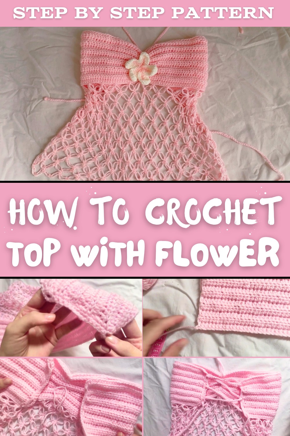 Crochet Top With Flower Pattern