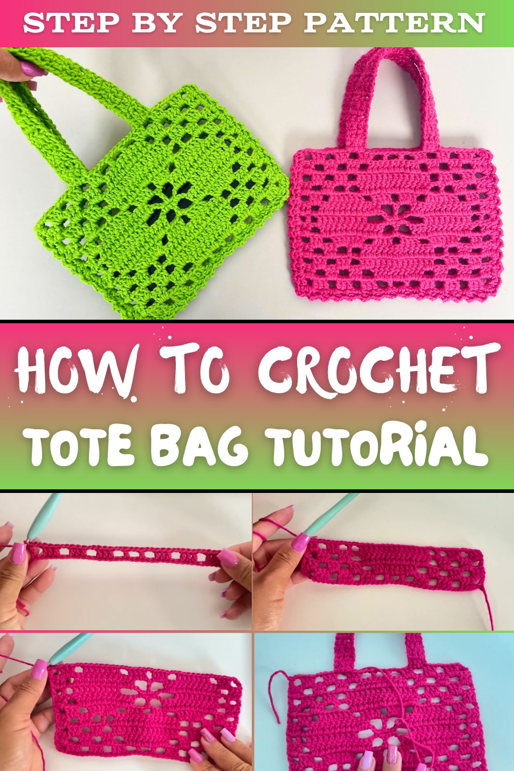 Crochet Tote Bag Tutorial