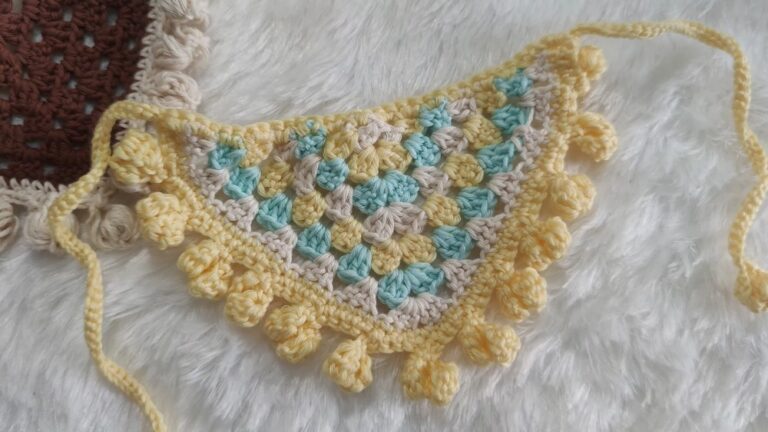 Crochet Triangle Scarf Pattern 2