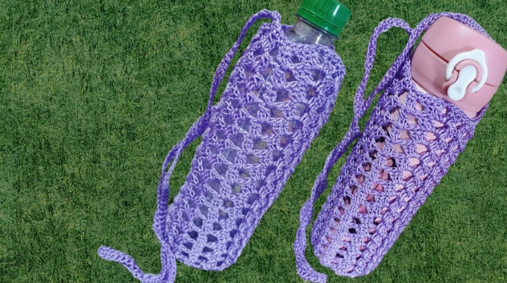 Crochet Water Bottle Holder Step-by-step Tutorial 2