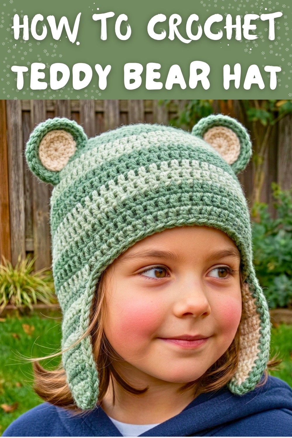 Crocheted teddy bear hat 8