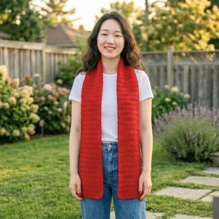 EASY Crochet Scarf Tutorial BEGINNER FRIENDLY 8