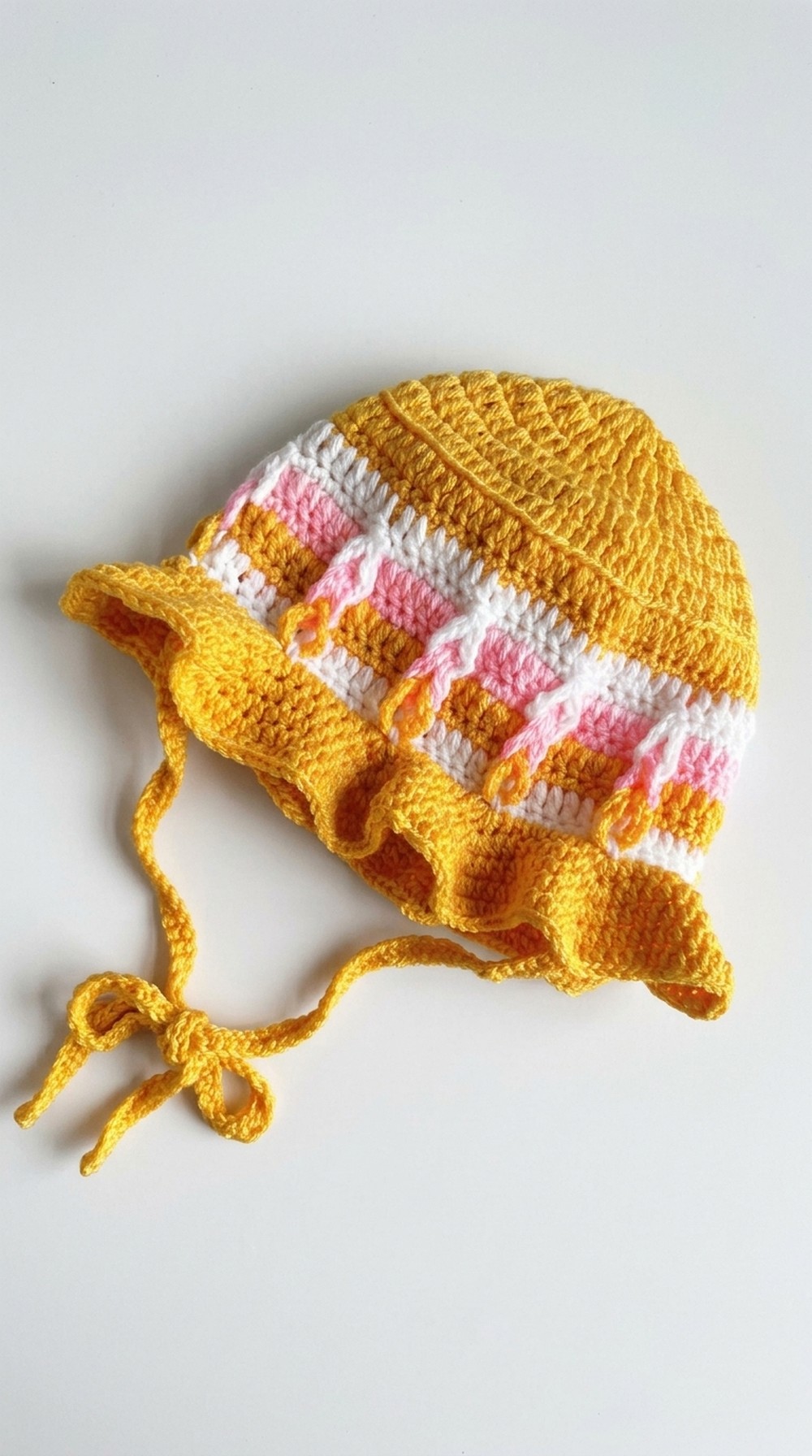 Easy Crochet Baby Sun Hat Pattern 11