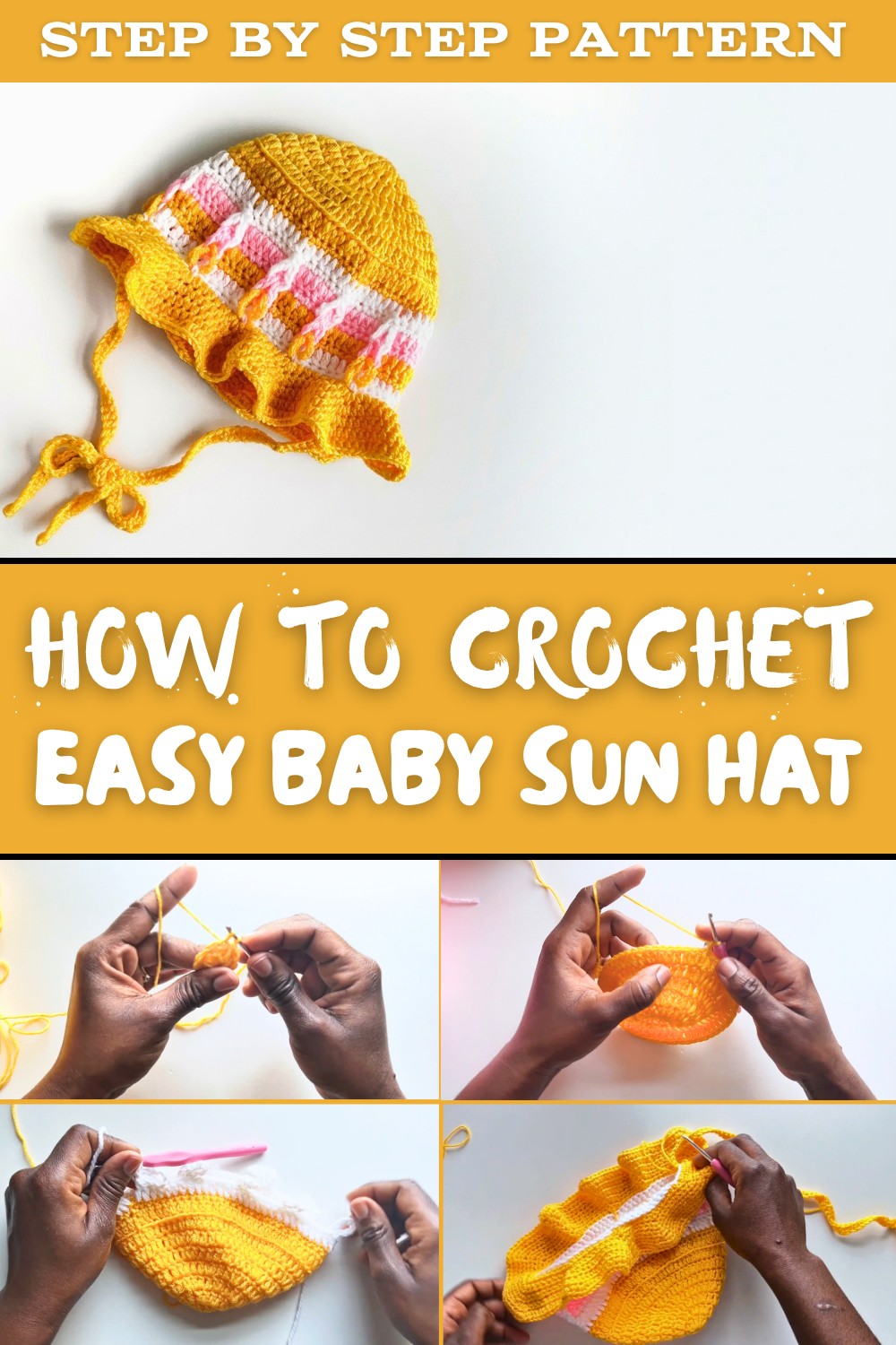 Easy Crochet Baby Sun Hat Pattern