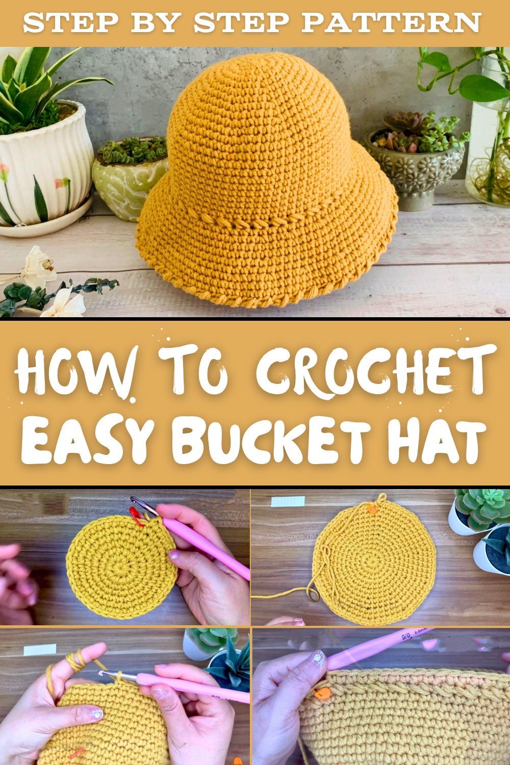 Easy Crochet Bucket Hat Pattern
