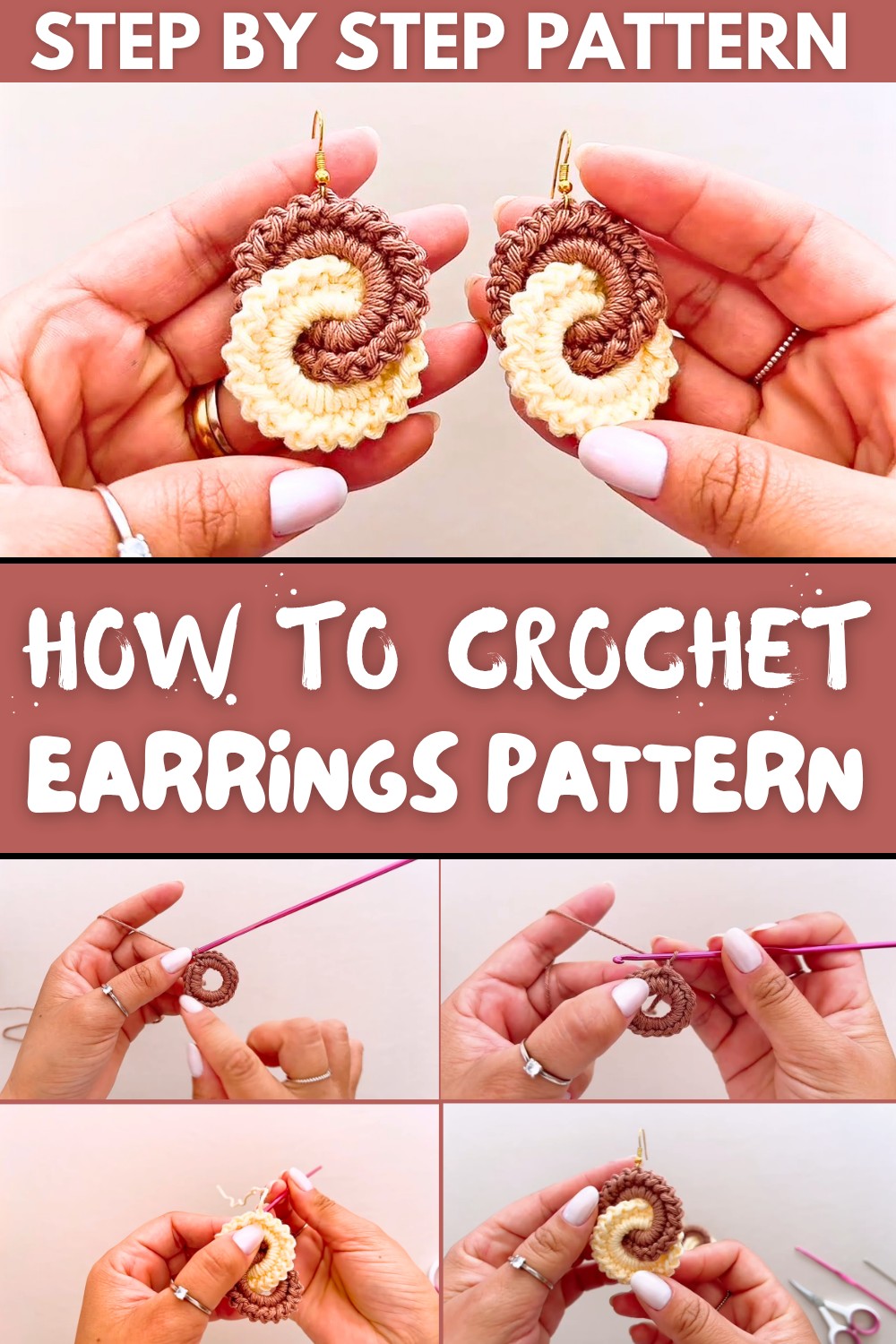 Easy Crochet Earrings Pattern