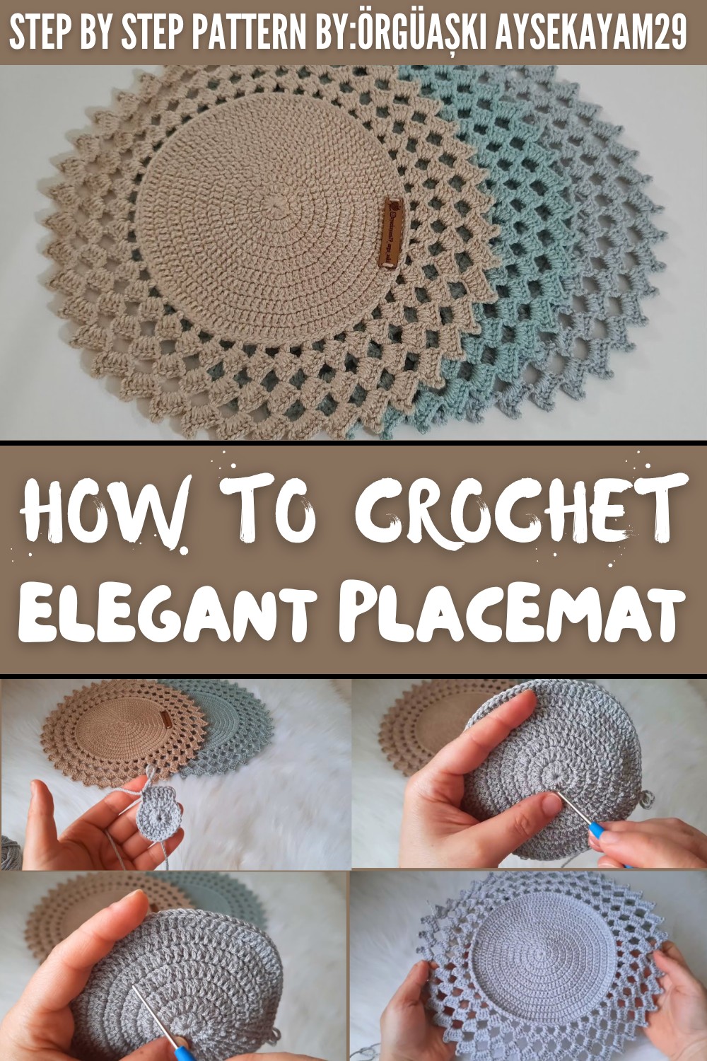 Easy Crochet Elegant Placemat Pattern