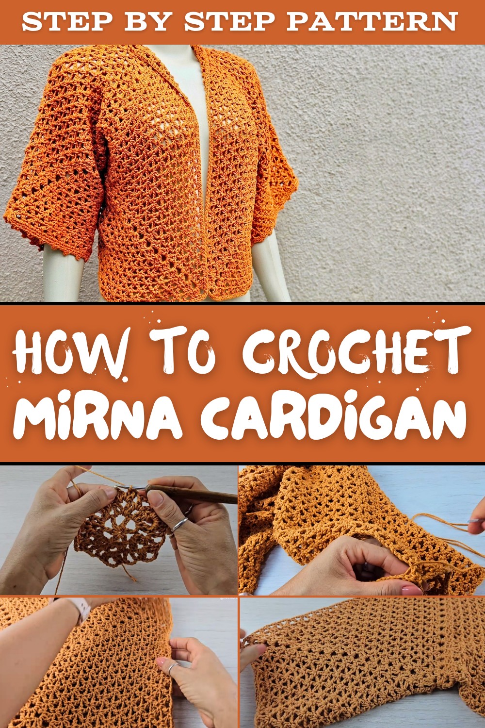 Easy Mirna Crochet Cardigan Pattern
