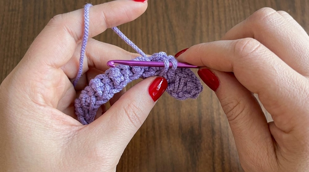 How to Crochet A Little Cute Bag With Macrame Yarn 4