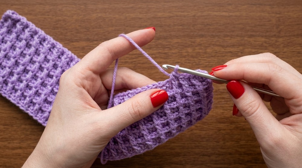 How to Crochet A Little Cute Bag With Macrame Yarn 5