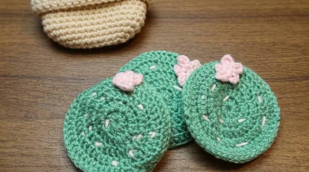 How to Crochet Cactus Coaster Video Tutorial 8