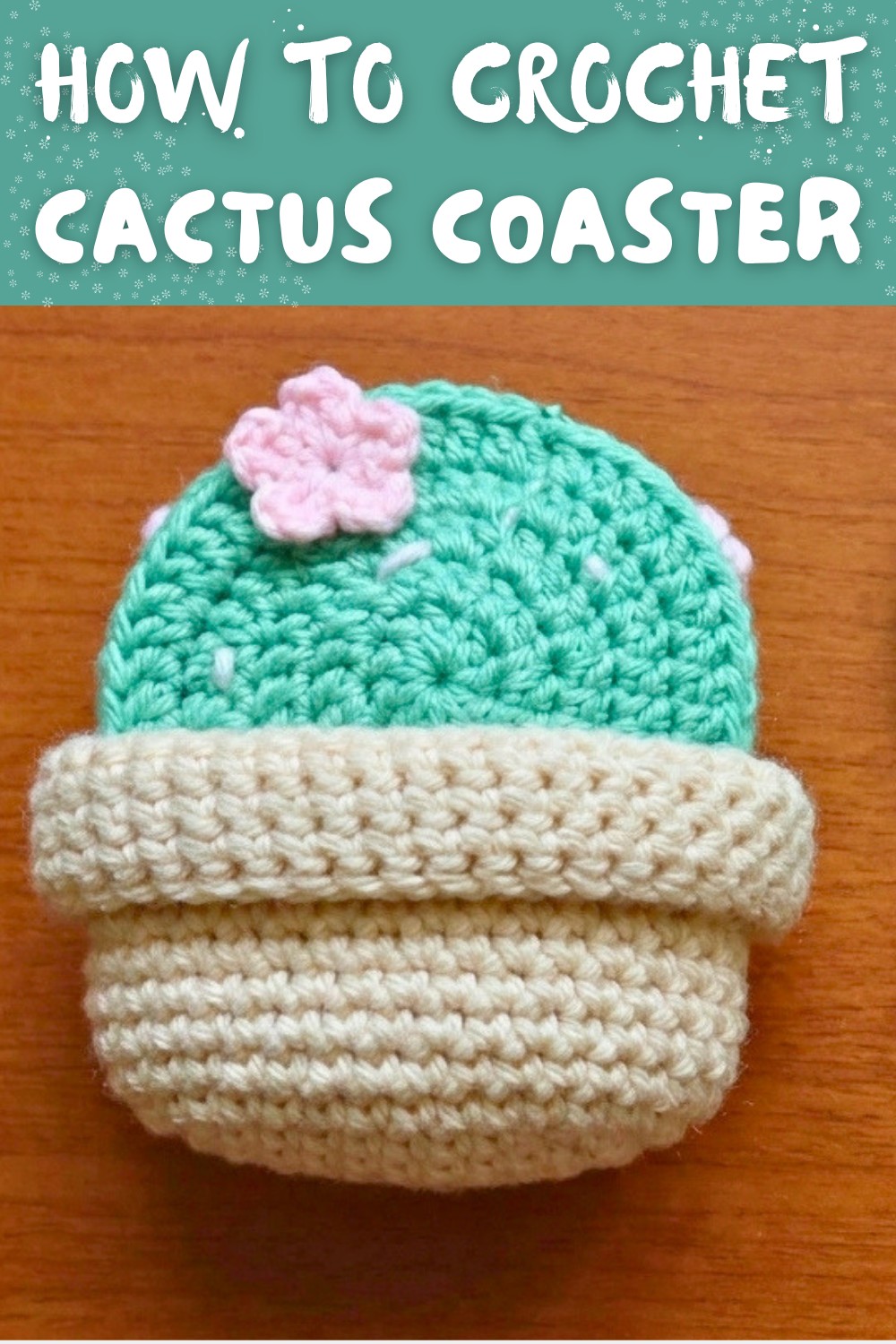 How to Crochet Cactus Coaster Video Tutorial 9