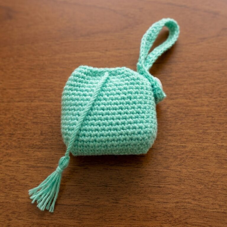 How to Crochet a Case for your AirPod Pros EASY Video Tutorial 9