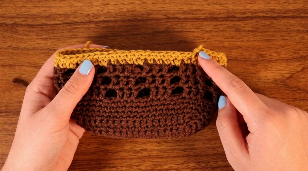 How to Crochet a Market Bag Tutorial EASY 7