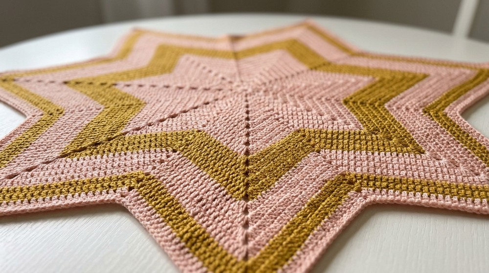 How to Crochet a Star Blanket Pattern Tutorial EASY 2