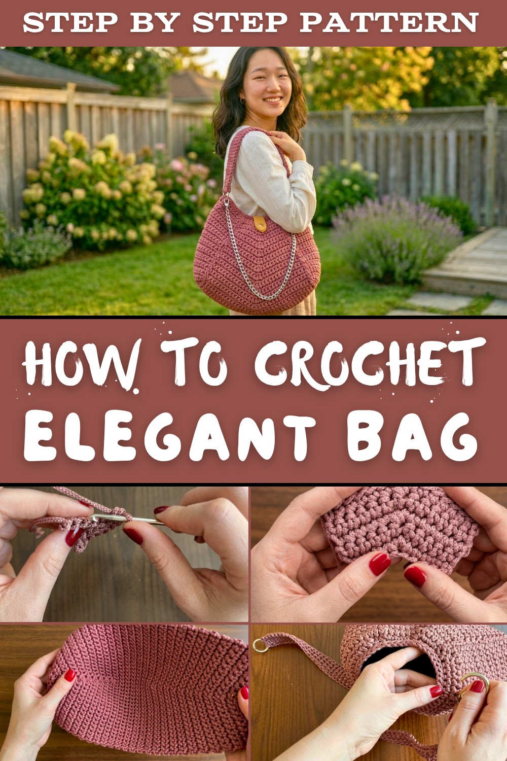 How to Crochet an Elegant Bag with a Simple design 1