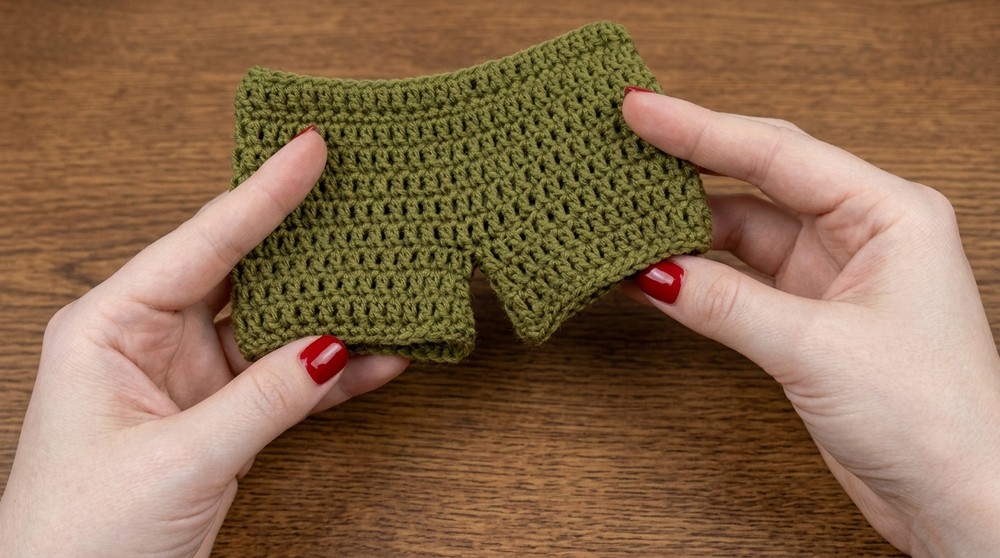 How to crochet shortspants for any doll size 2