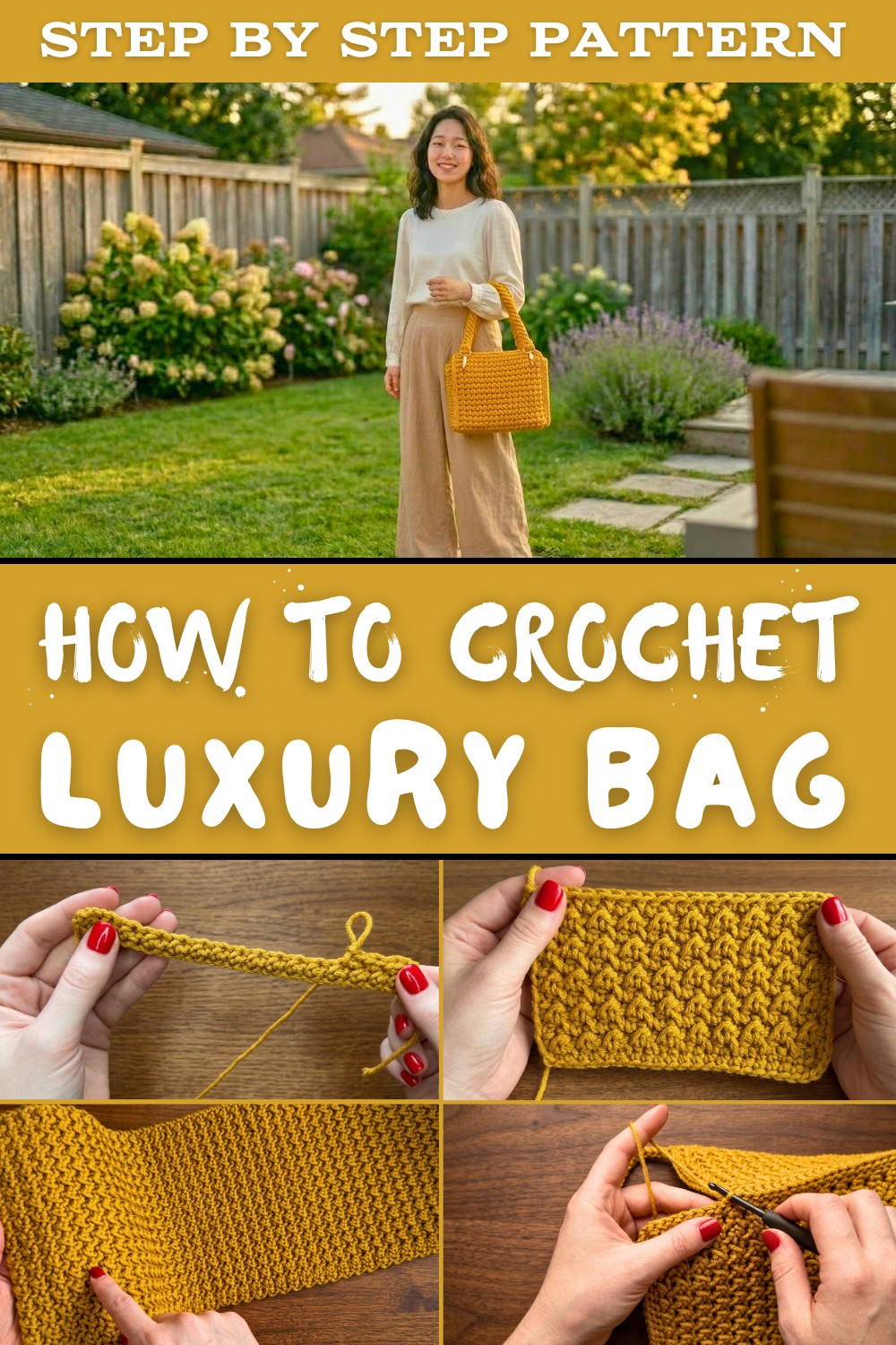 Luxury Crochet Bag Tutorial - Very Unique 1