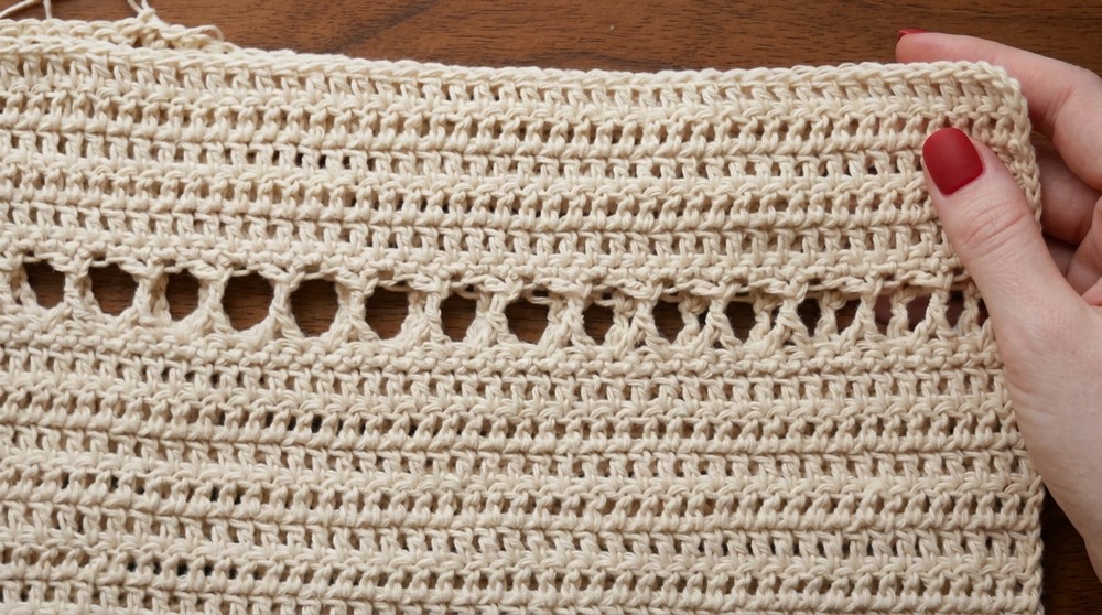 Stylish crocheted ecobagdrawstring bag 6