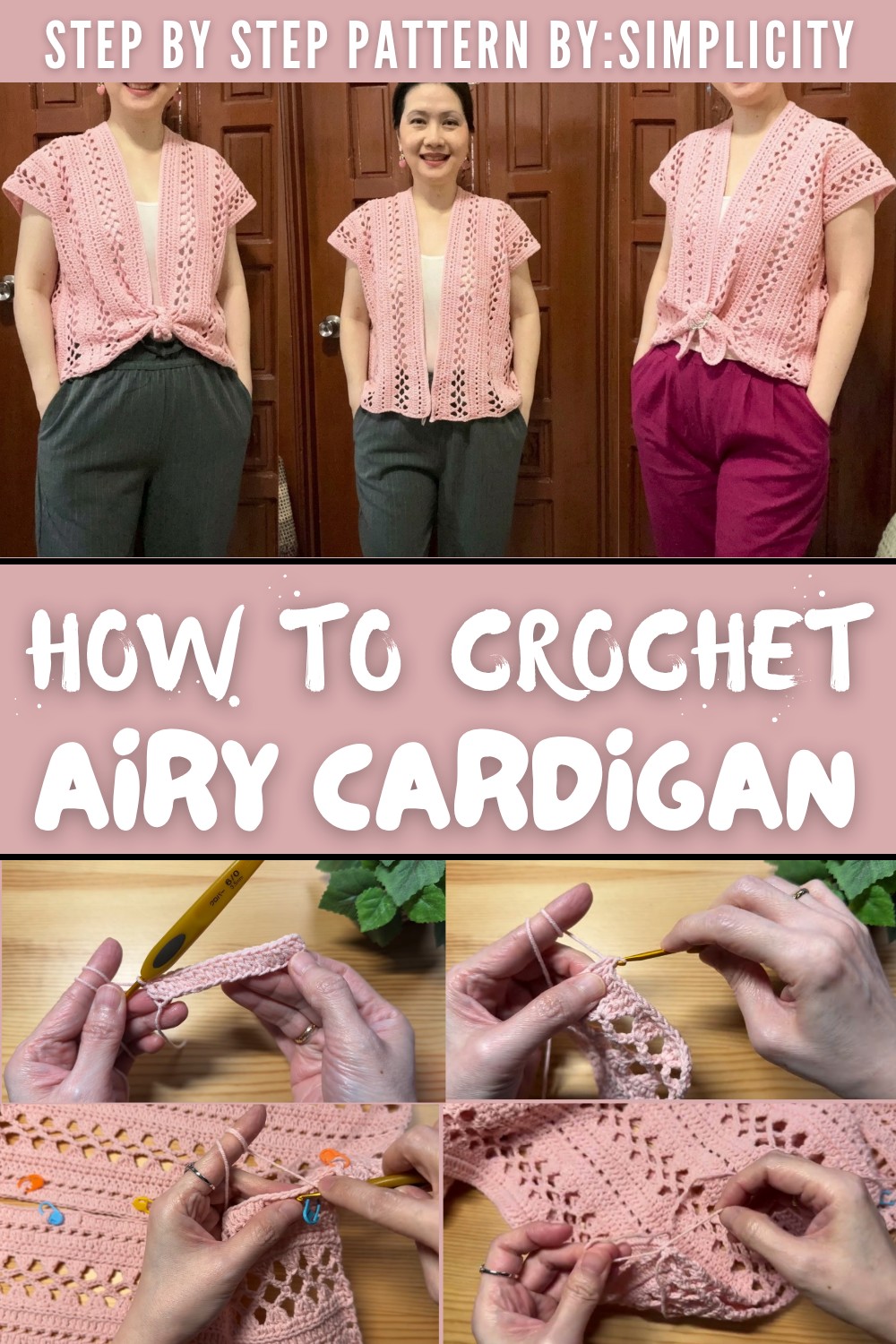Crochet Airy Cardigan Pattern