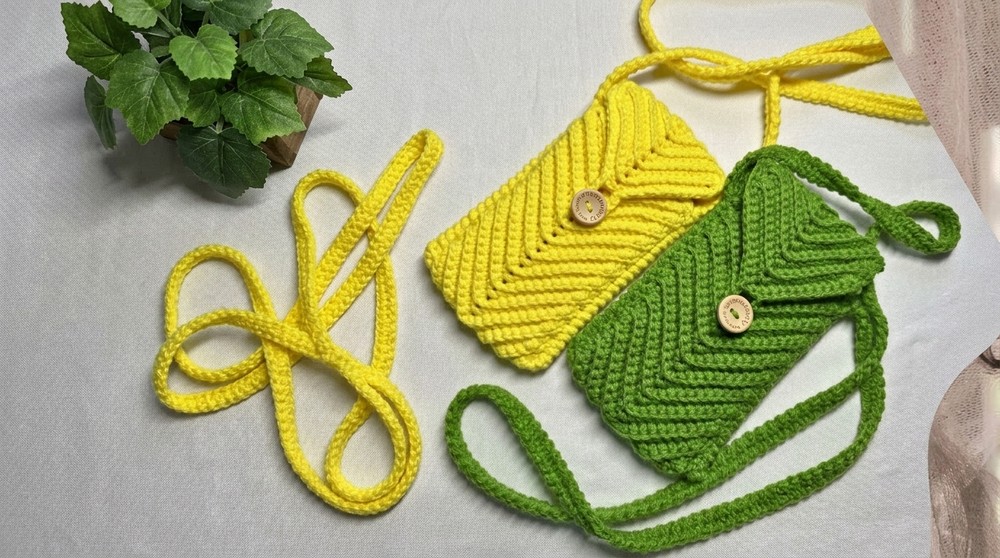 Crochet Cellphone Bag Easy Tutorial 2