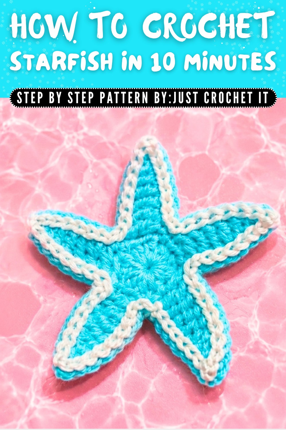 Crochet Cute Starfish In 10 Minutes Pattern 1