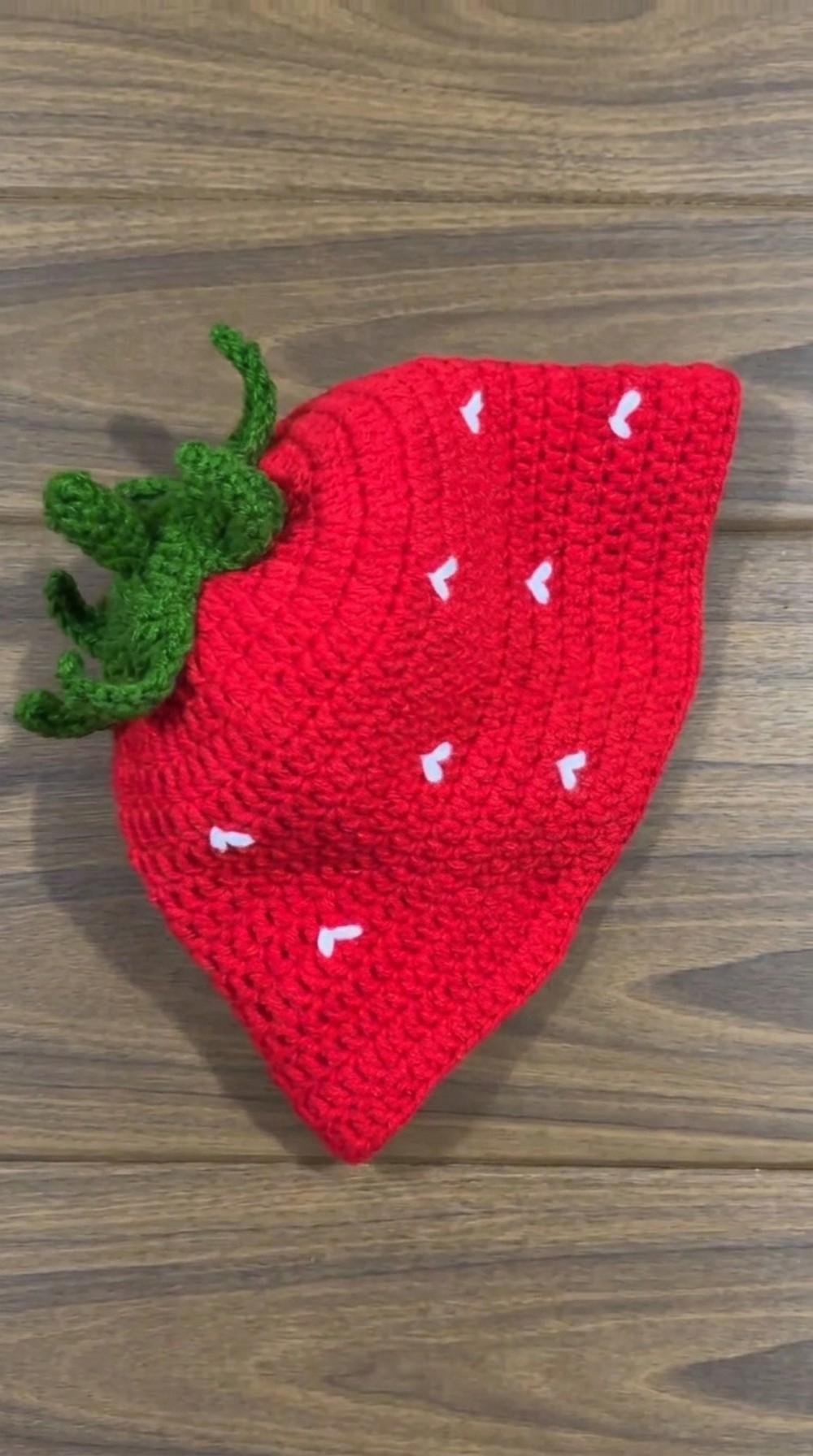 Crochet Strawberry Bucket Hat Pattern 12