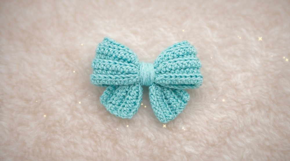 Easy Crochet Bow Tutorial 2